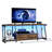 LED TV Stand With Fabric Drawers And Charing Station-677169016-677169015