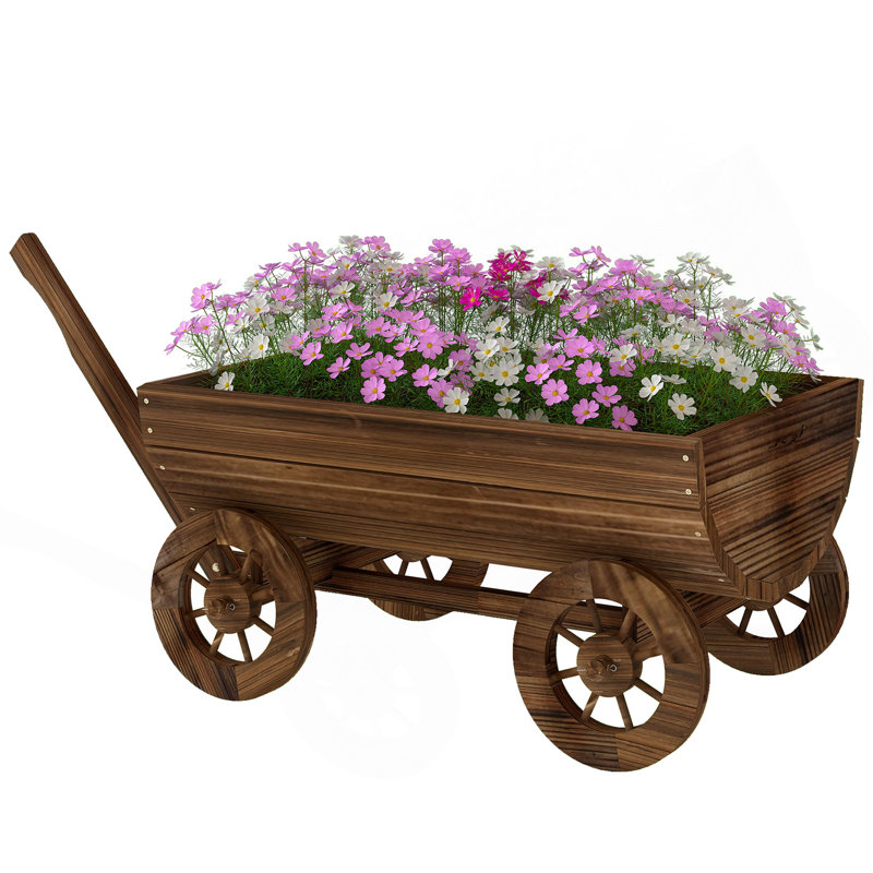 Boîte à fleurs en bois Outsunny
