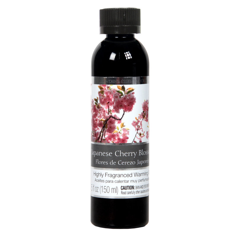 Huiles de chauffage au parfum de cerisier japonais Hosley, ensemble de 6, 5 oz chacune. Cadeau idéal pour les mariages, le spa, le reiki, la méditation et la salle de bain.