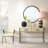 Refined Iron Round Mirror-84684136
