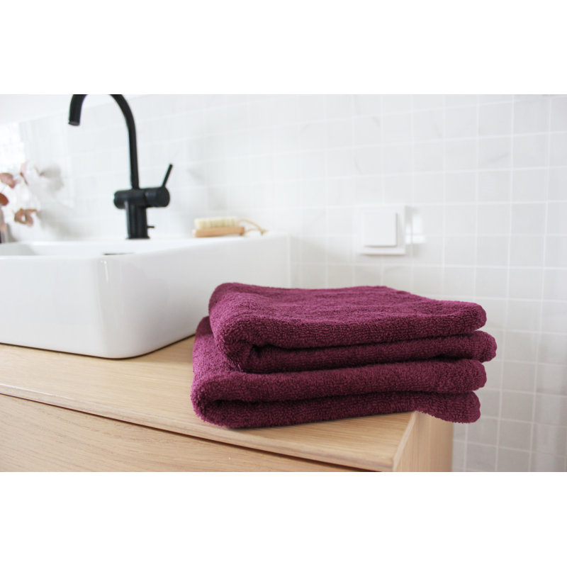 Midweight Hand Towel, Blackberry