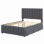 Full Size Upholstered Platform Bed With Twin Size Trundle And 3 Drawers, Linen Fabric