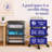 Homz Tall Solid Plastic 3 Drawer Storage Cart with Wheels