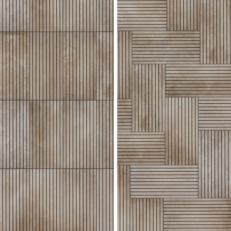 Americana Boston Strata 6-7/8 In. X 14 In. Porcelain Floor And Wall Tile, Beige