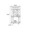 Armoire de coin en bois massif