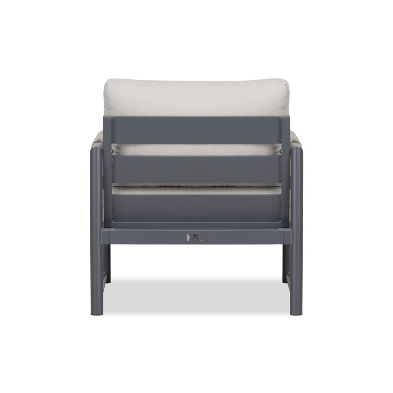 Alto Outdoor Lounge Chair, Cast Silver Sunbrella®, Slate Gray