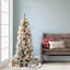 Arbre de Noël artificiel pin vert pré-éclairé avec lumières blanches-1724830422