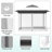 Pop Up Gazebo, Outdoor Instant Canopy Tent W/4 Netting Sidewall & Auto Extending Eave, Patio Gazebos Shelter W/Mesh Wall, Center Lock, Wheeled Bag For Garden, Yard, Party, Deck-108934222-108934226