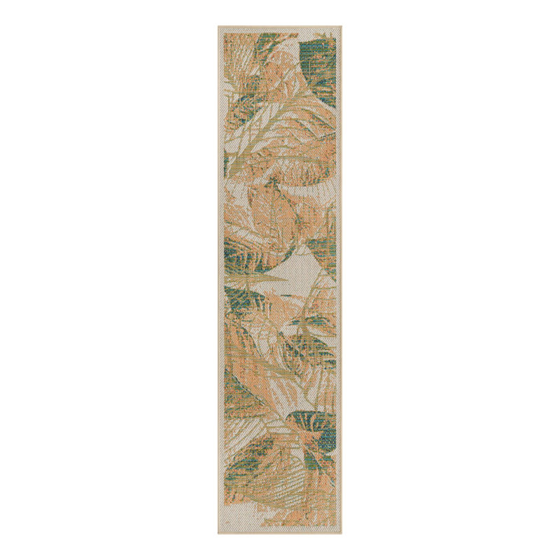 Trevin Floral Machine Woven Indoor Outdoor Area Rug , Runner 2' x 7'10"