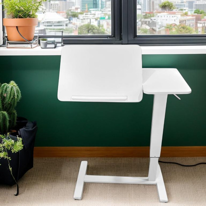 Uniquely designed end tables, White Top/White Base