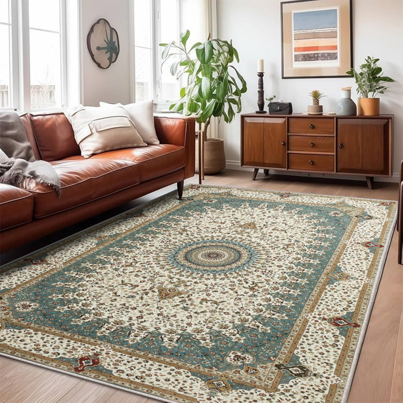 Audene Vintage Look Shag Area Rug, Rectangle 40 x 60 cm