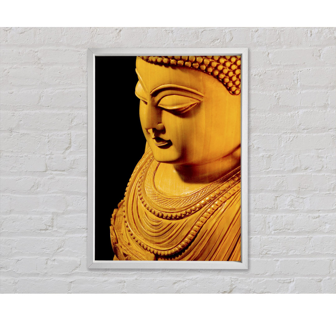 Buddha in goldenem Licht - Druck