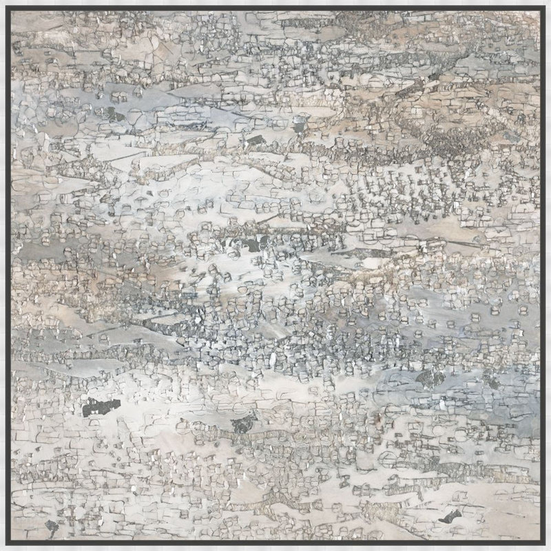 Platinum Wave 1 Print by Art House Studios, 24" H x 24" W x 3" D