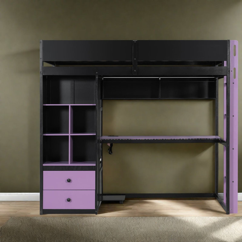 Lits multifonctionnels avec rangement, lit simple en bois aggloméré moderne pour la maison, Noir 3
