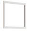 Miroir de salle de bain carré blanc mat 32 pouces, design distinctif et tracas - Installation facile