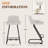 Upholstered Counter Stool With Metal Frame-81851024-82127070