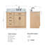 Meuble-lavabo simple en bois massif Tidworth de 42 po avec plateau en marbre de Carrare de 1,5 po-1339106886-1319906783-1319906770