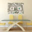 American One Dollar Bills Contemporary Wall Art Print 1 Piece Wrapped Canvas Wall Art-94690881