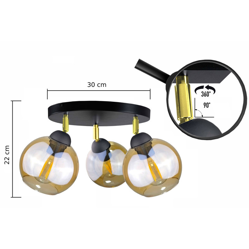 Glass Spotlight, Black