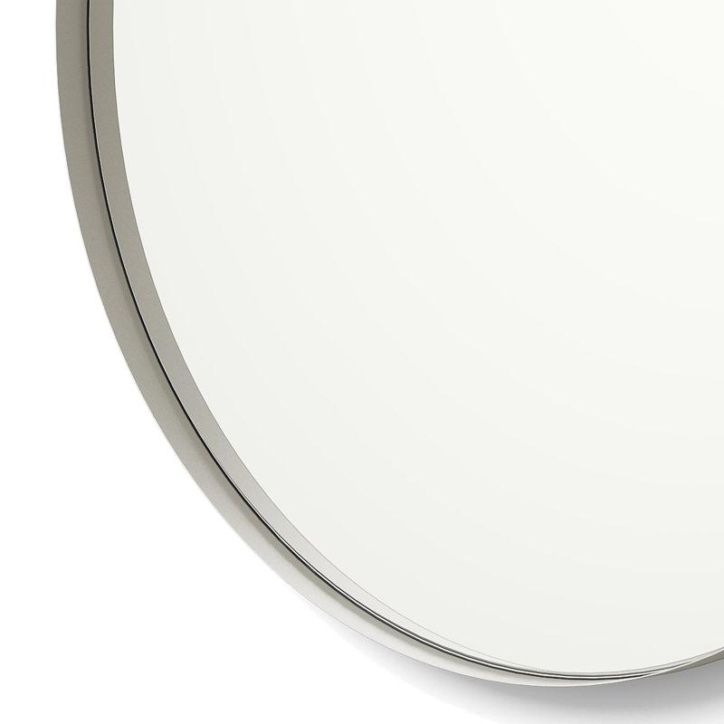 Miroir d'appoint Cele, 36 po x 36 po, Nickel