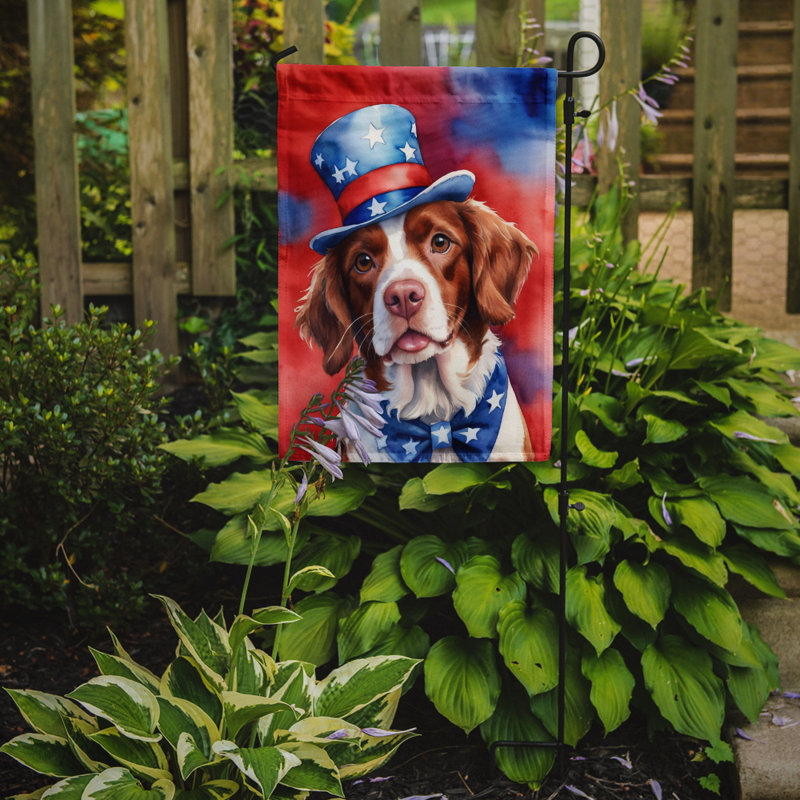 Drapeau patriotique du jardin américain, Épagneul Brittany