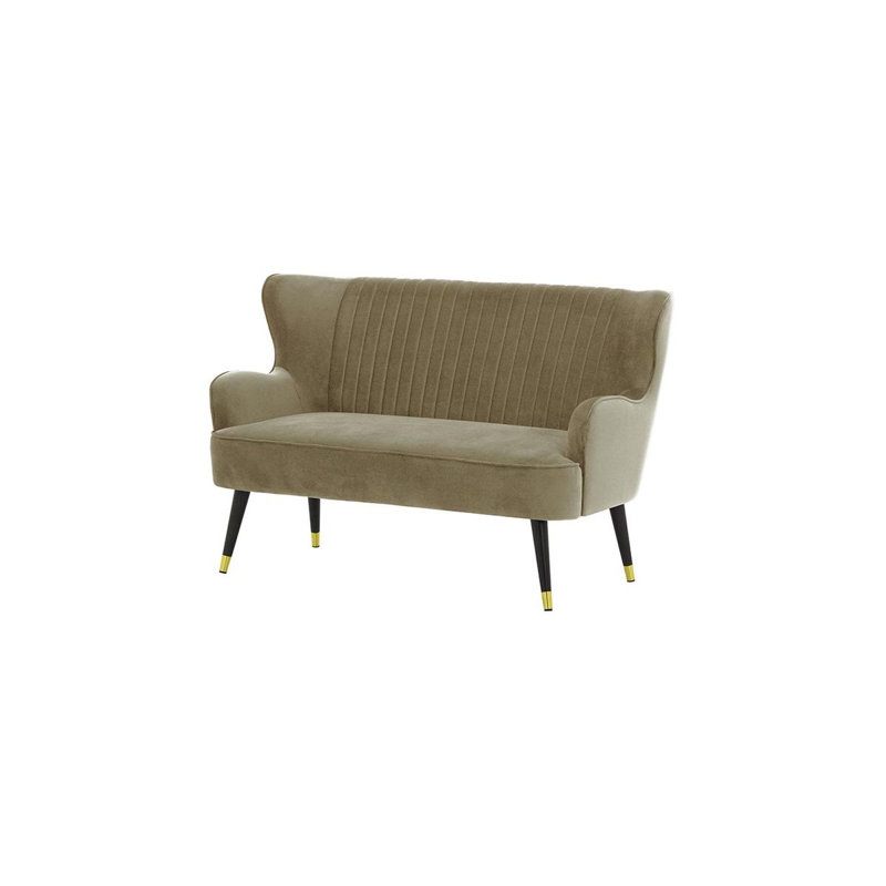 Airiel 2 Seater Velvet Sofa, Brown