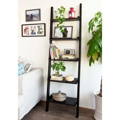 Styreman 189 cm H x 56 cm W Ladder Bookcase