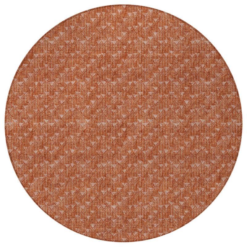 Tapis d'intérieur rond 8 po Terra Cotta