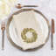 Ensemble de 4 serviettes de table saisonnier avec couronne brodée