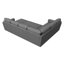 Hoelscher U Shaped Sleeper Corner Sectional Pull Out Sofa Bed With Storage Space-115950844