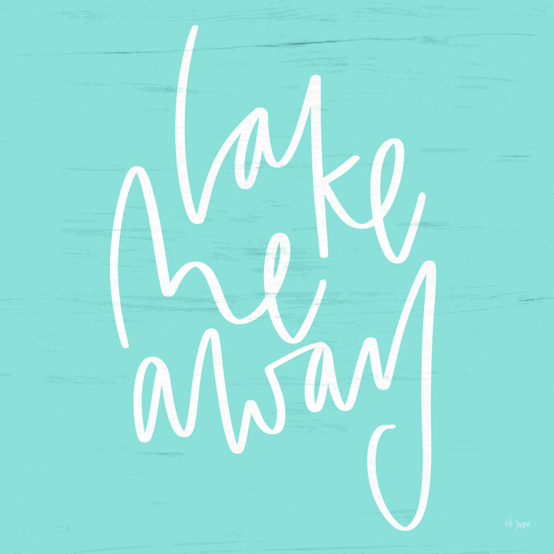 «Lake Me Away», reproduction sur toile tendue, H 12 po x l 12 po