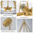 5-light Dimmable Drum Chandeliers With Textured Glass -844178651