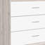  Commode 3 tiroirs 32 "blanche et grise