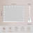 Rectangle Bluetooth LED Metal Mirror
