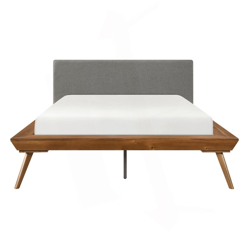 Meuble-lit tapissier gris foncé 1pc, Lit double