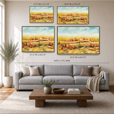 Pumpkin Patch by Bruce Nawrocke - Graphic Art on Canvas