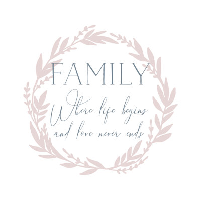 Family Life Begins - Wrapped Canvas Print