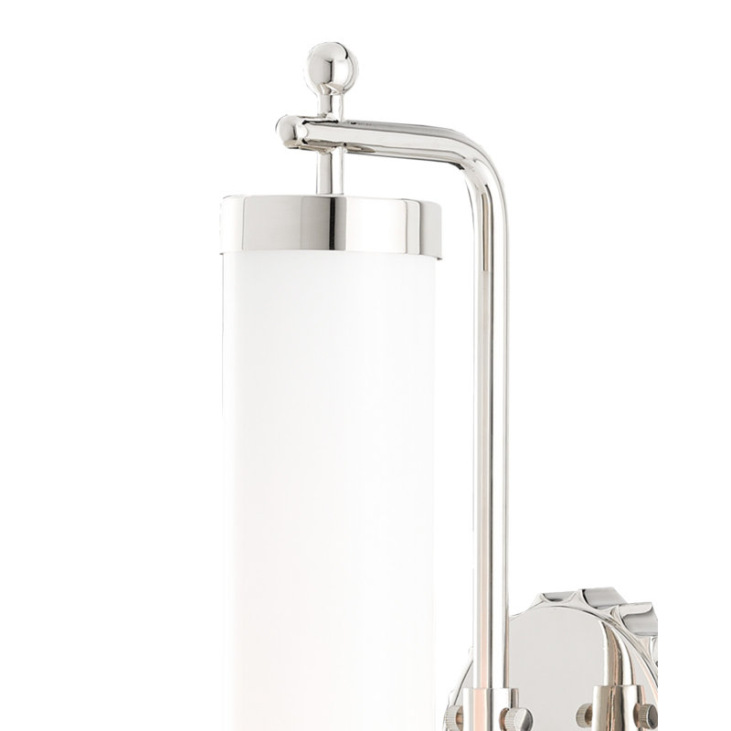 Latimer Armed Sconce, Polished Nickel