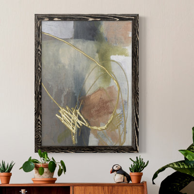 Burnish Loops II - Peinture sur toile encadrée