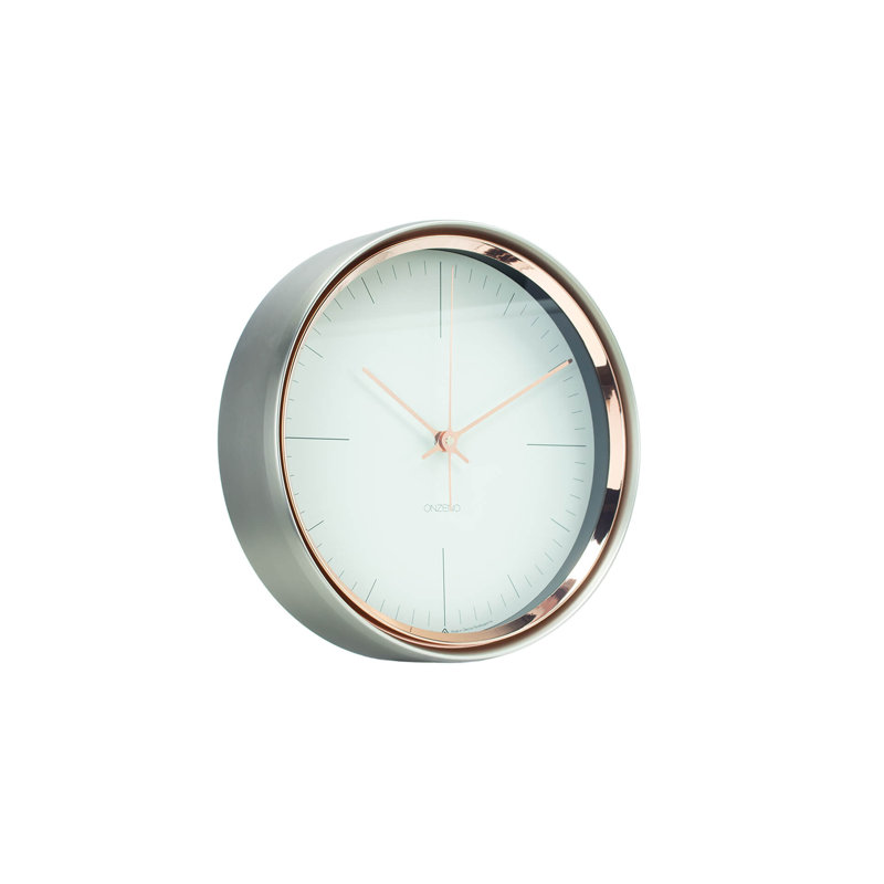 Wood Wall Clock, White