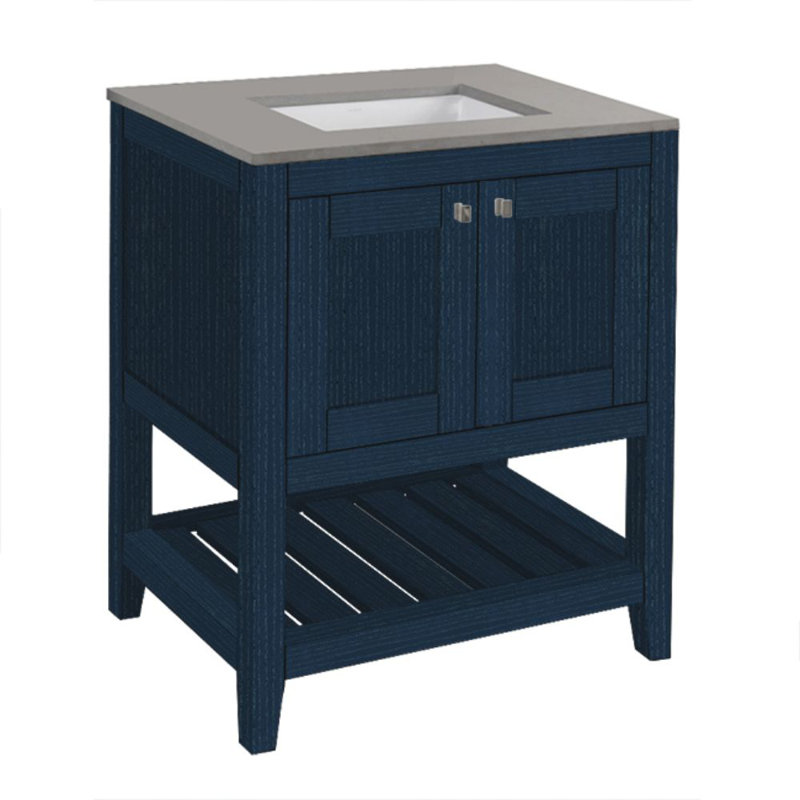 Stile 29.5'' W Single Bathroom Vanity Base, Horizon Blue