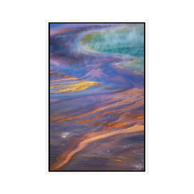 Thermal Path by Peter Coskun - Print on Canvas, 66.04 cm H x 45.72 cm W, White Framed