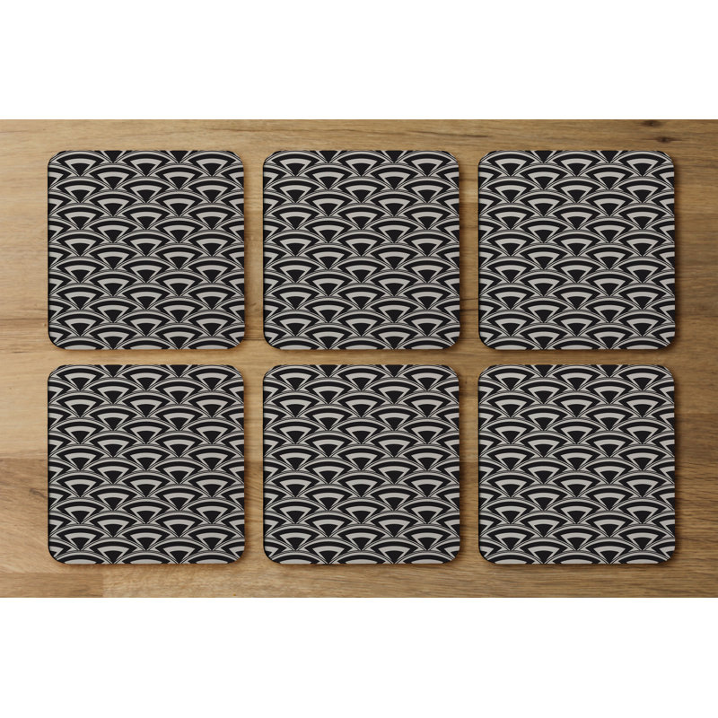 Square 6 Piece Coaster Set