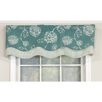 Floral Scalloped Window Valance
