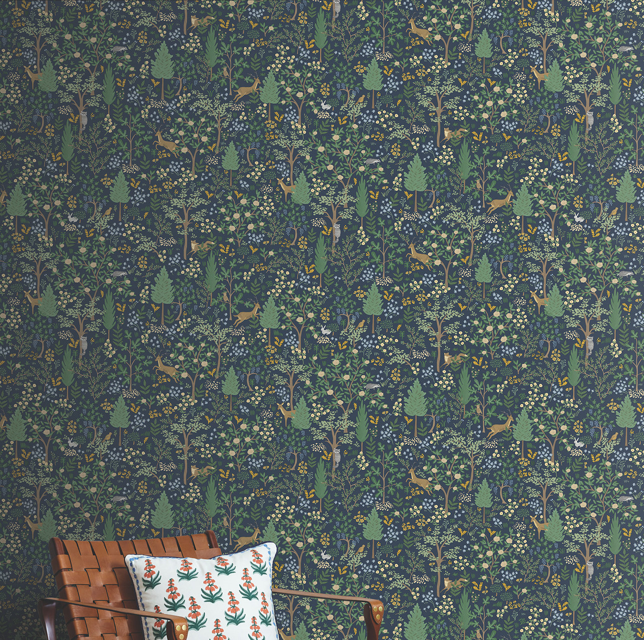Wayfair Rifle Rugs Rifle Paper Co. Non-Woven Peel and Stick Wallpaper Roll & Reviews | Wayfair
