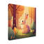 Art mural sur toile tendue «Forest Bunny 4» de Wumples pour décor de salon, de chambre à coucher ou de bureau - 35 x 35