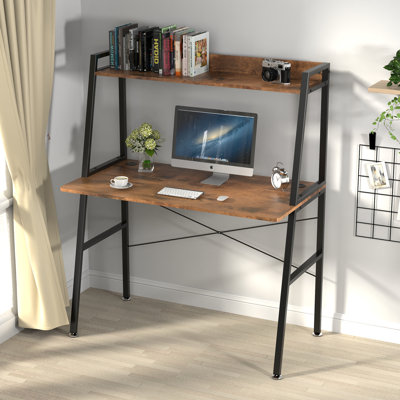 Cramlington 43 Inches Ladder Computer Desk, PC Desk Workstation for Home Office