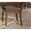Ensemble de chaises d'appoint 2 pièces rembourrées en bois massif chocolat foncé