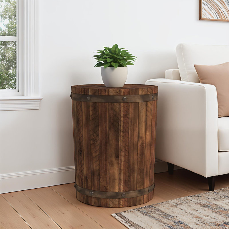 Branden Solid Wood Top End Table