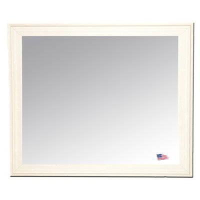 Ukiah Wood Flat Wall Mirror